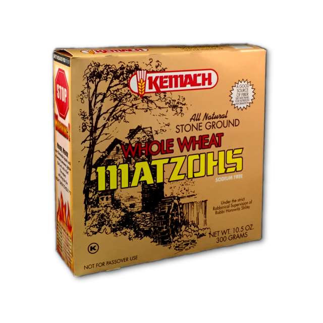 Kemach Whole Wheat Matzo 10.5 Oz-KPH-04002