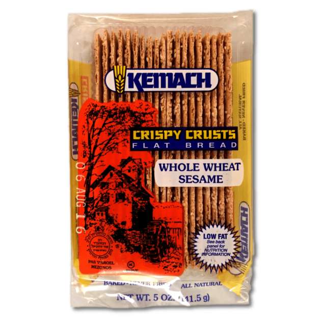 Kemach Whole Wheat Sesame Flatbread Crackers 5 Oz-121-317-20