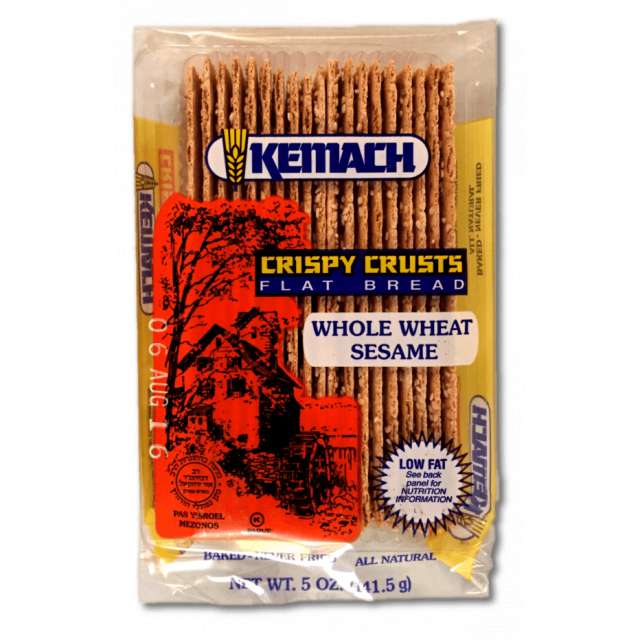 Kemach Whole Wheat Sesame Flatbread Crackers 5 Oz-KPH-04334