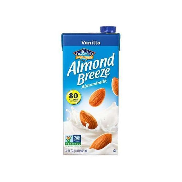 Blue Diamond Vanilla Almond Breeze Almond Milk 32 Fl Oz-208-508-02
