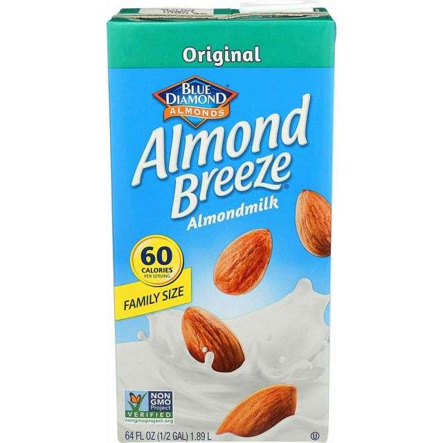 Blue Diamond Original Almond Breeze Almond Milk (Family Size) 64 Fl Oz-LTL-ALM30