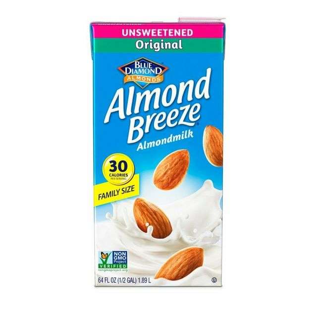 Blue Diamond Unsweetened Almond Breeze Almond Milk (Family Size) 64 Fl Oz-208-508-06