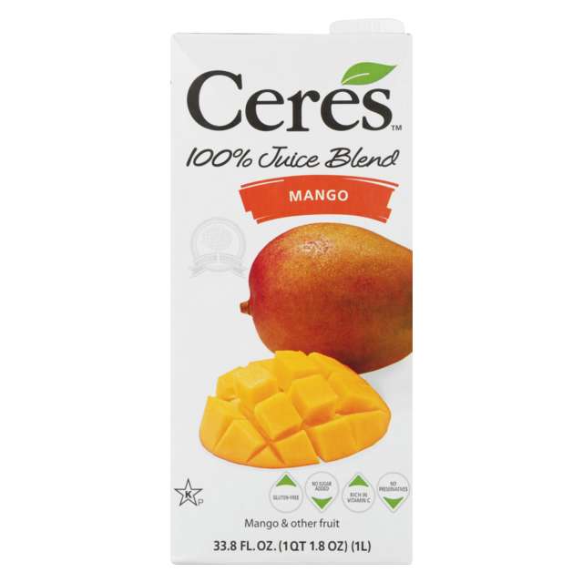 Ceres Mango 100% Juice Blend 32.8 Fl Oz-LTL-CRJ10