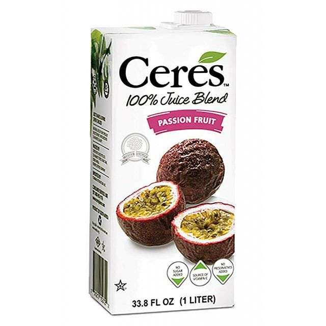 Ceres Passion Fruit 100% Juice Blend 32.8 Fl Oz-LTL-CRJ28