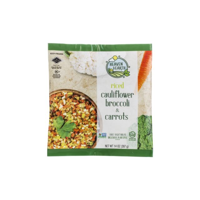 Heaven & Earth Riced Cauliflower & Broccoli & Carrots 14 Oz-313-341-09