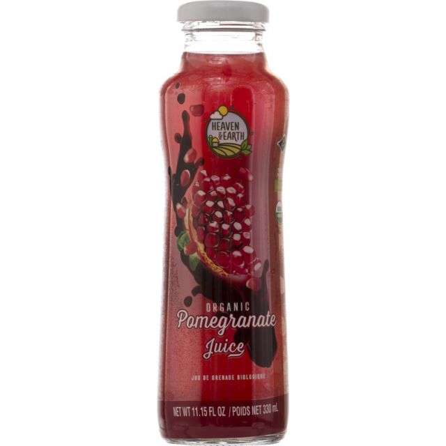 Heaven & Earth Pomegranate Organic Juice 11.15 Oz-KP-760330
