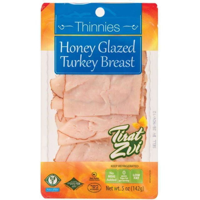 Tirat Zvi Thinnies Honey Glazed Turkey Breast 6.5 Oz-308-326-16