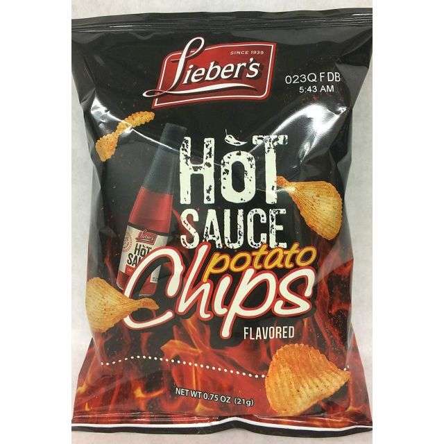 Liebers Hot Sauce Potato Chips 0.75 Oz-121-351-03