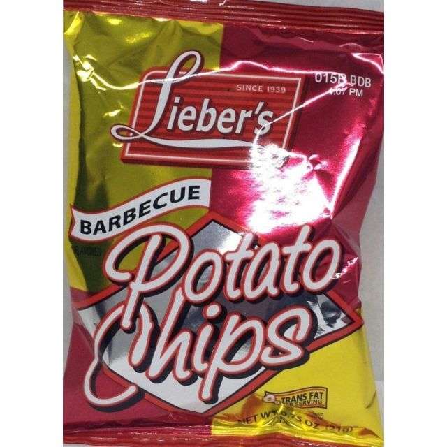 Liebers BBQ Potato Chips 0.75 Oz-LP-P07
