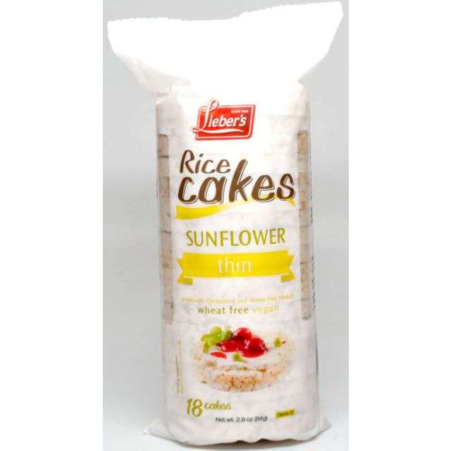 Liebers Sunflower Rice Cakes 2.9 Oz-121-361-05