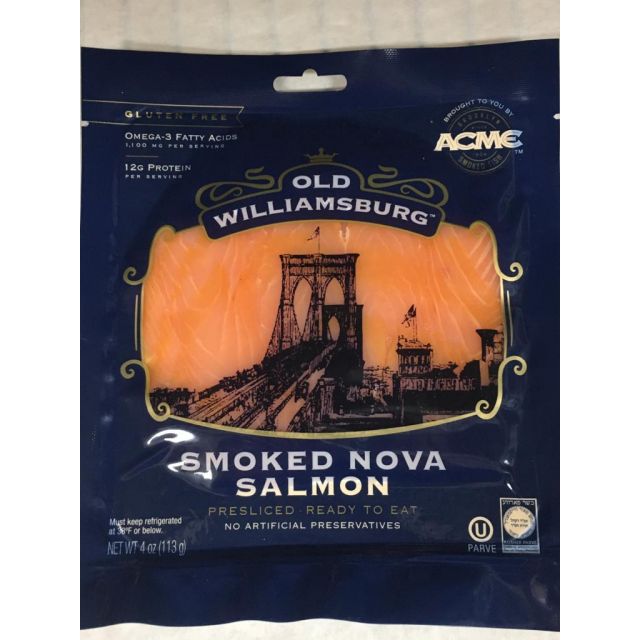 Old williamsburg Salmon Smokes Nova 4 Oz-13-KP-180700