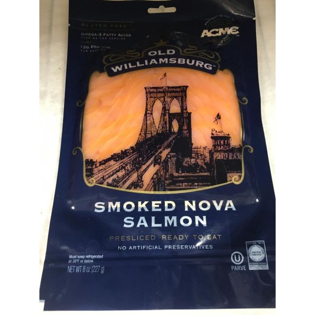 Old williamsburg Salmon Smokes Nova 8 Oz-308-551-02
