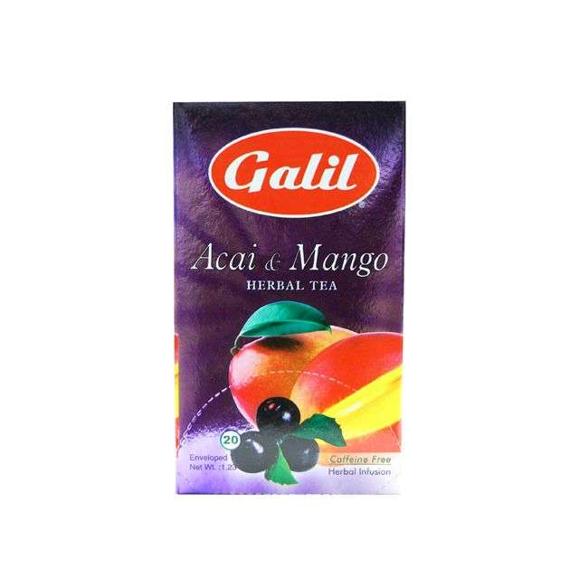 Galil Acai & Mango Herbal Tea 20 Teabags 1.23 Oz-04-350-04