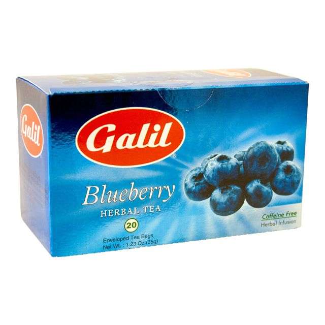 Galil Blueberry Herbal Tea 20 Teabags 1.23 Oz-04-350-06