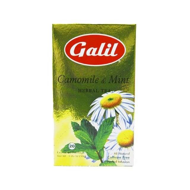 Galil Camomile & Mint Herbal Tea 20 Teabags 1.23 Oz-04-350-07