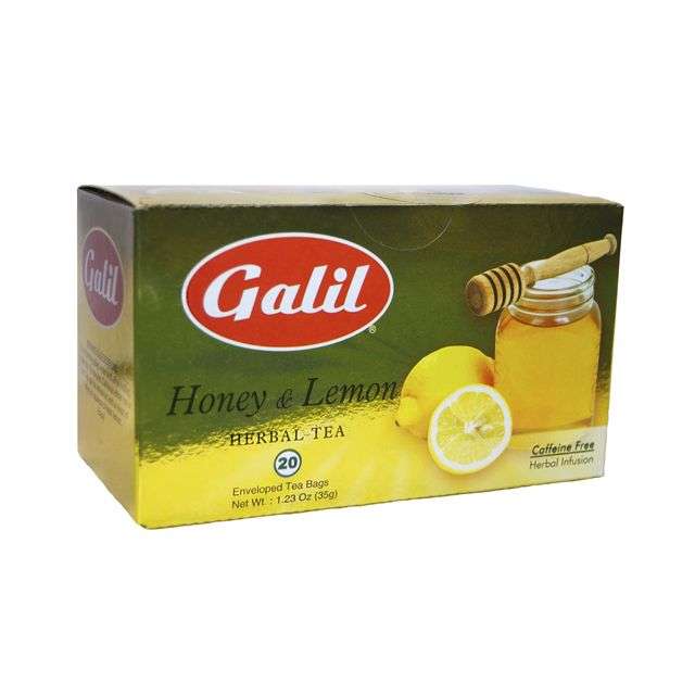 Galil Honey & Lemon Herbal Tea 20 Teabags 1.23 Oz-GP131-041