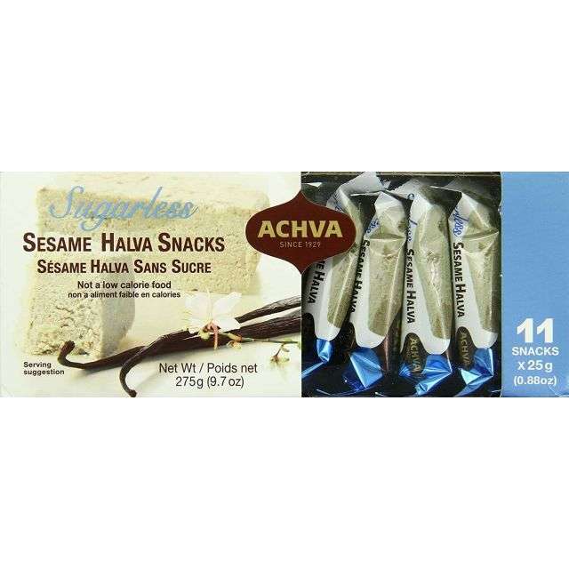 Achva Sugar Free Halva Snacks Gift Box 11 Pc 9.7 Oz-GP117-032