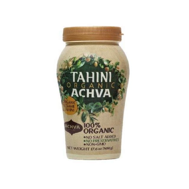 Achva Tahini Organic 16 oz (400 Gr)-04-198-11