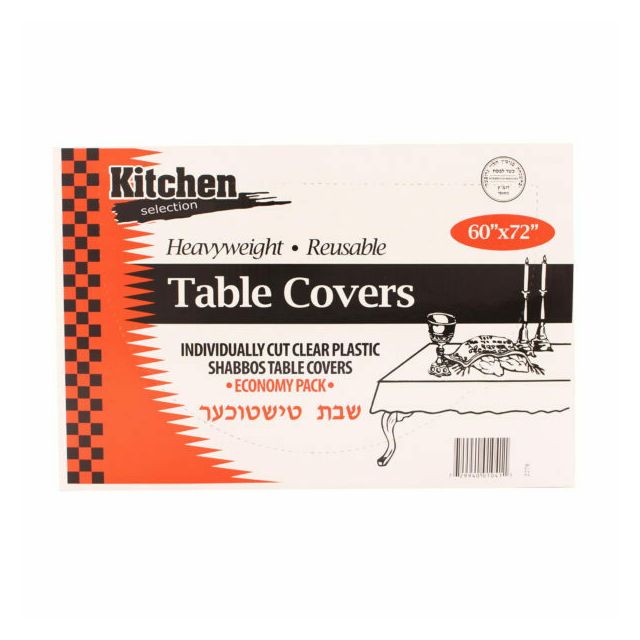 Kitchen Selection Clear Tablecloths 60×72 – 20 Ct-232-556-03