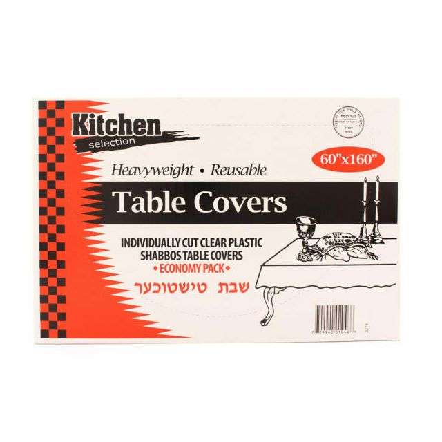 Kitchen Selection Clear Tablecloths 60×160 – 8 Ct-232-556-08