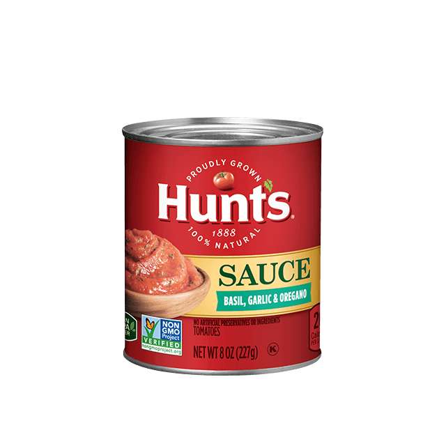 Hunts Tomato Sauce With Basil Garlic And Oregano 8 Oz-NPK HUSAUB