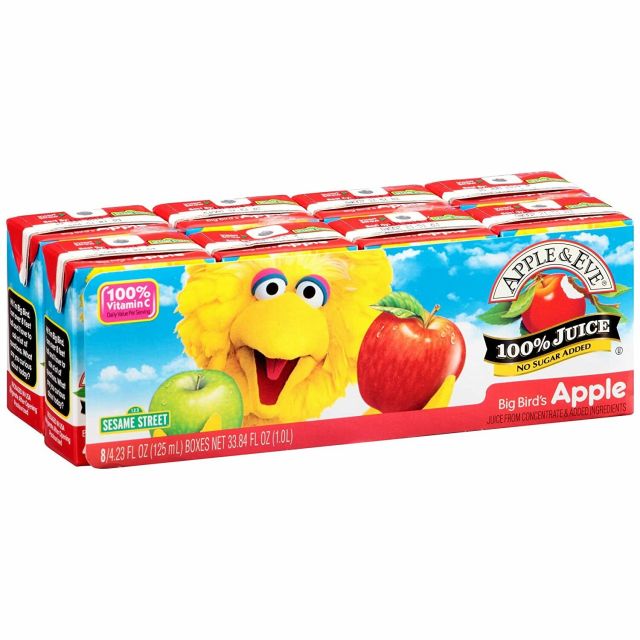 Apple & Eve Big Bird's Apple Juice 8 Pack-208-330-07