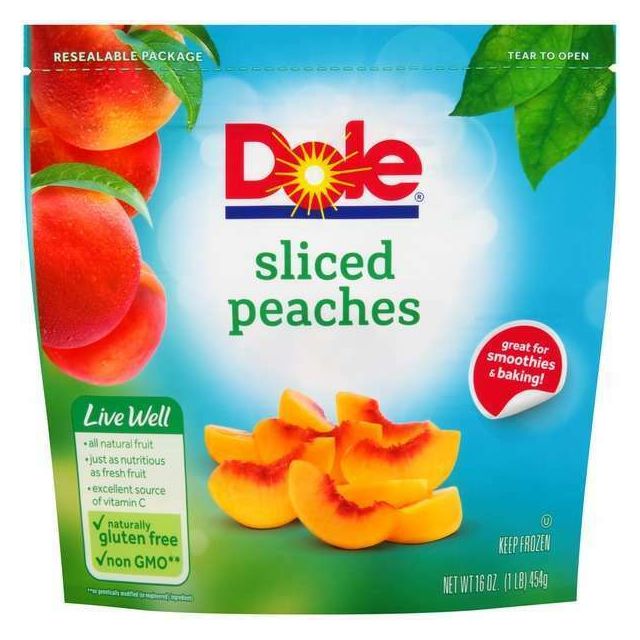 Dole Frozen Peaches Sliced Fruit 16 oz-313-341-15