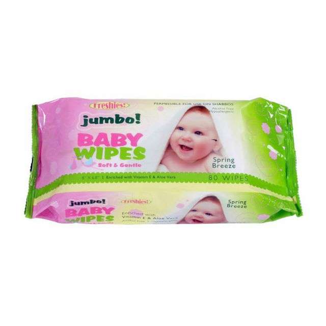 Freshies Jumbo Baby Wipes - 80 Ct-BS-890