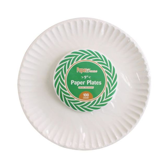 Dinner Collection 9" Paper Lunch Plates 100 Ct-232-564-10