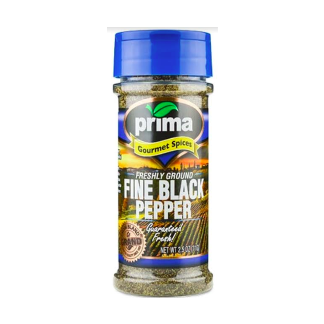 Prima Fine Black Pepper, Ground 2.5 Oz-04-535-26