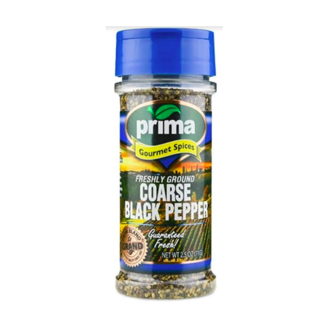 Prima Coarse Black Pepper (Butcher) 2.5 Oz-04-535-33