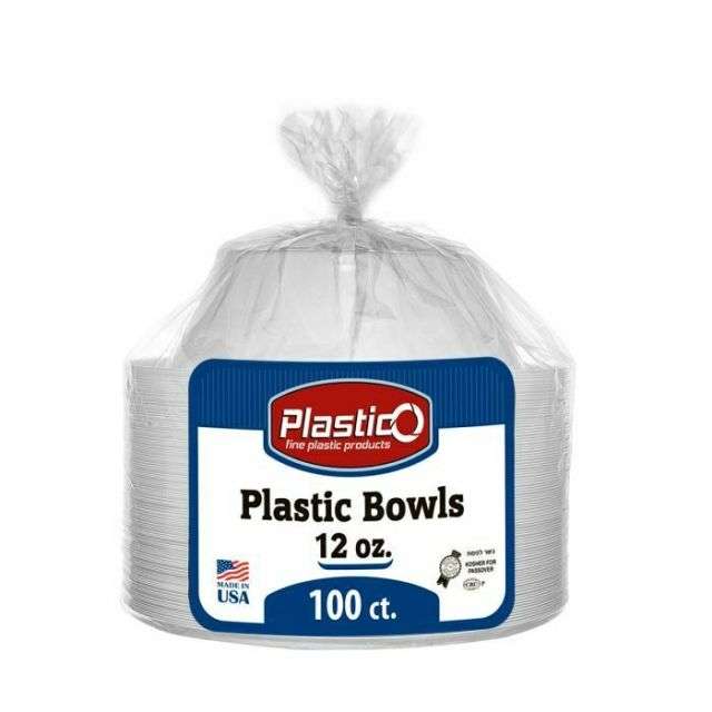 Plastico 12 oz Plastic Bowls  100 Ct-232-564-11