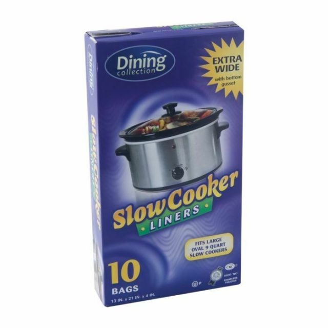 Dining Collection Slow Cooker Liners (Wide) - 13" x 21" x 4" - 10 ct-232-562-08