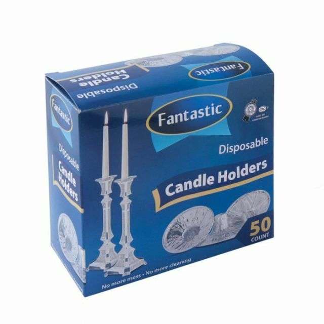 Fantastic Silver Candle Holders - 50 Count-FFP-F00703