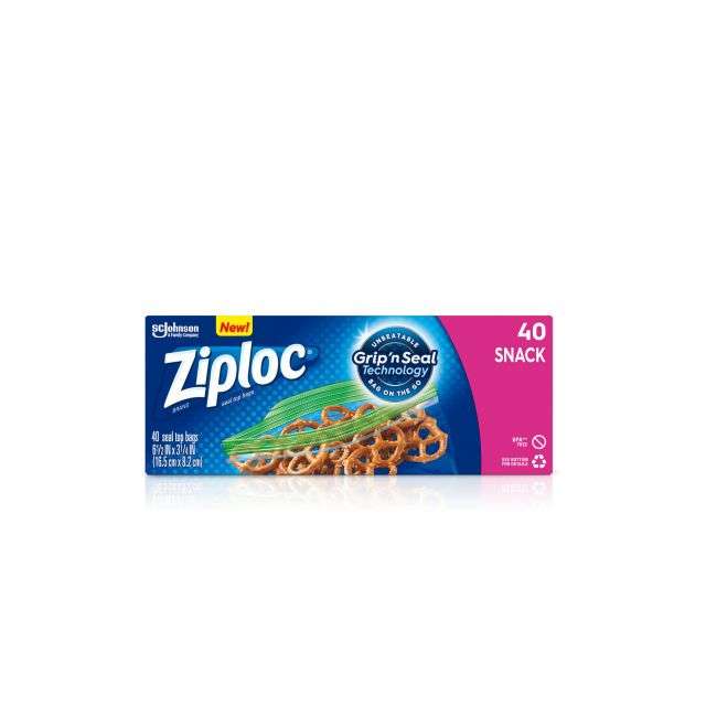 Ziploc Snack Bags 40 Bgs-FFP-Z71144