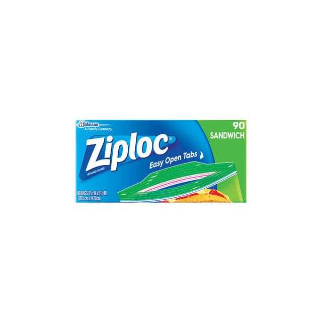Ziploc Sandwich Bags 90 Bgs-FFP-SZB