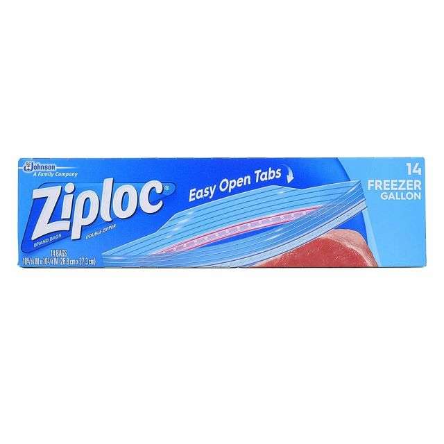 Ziploc Freezer Bags  Gallon 14 Bgs-232-562-21