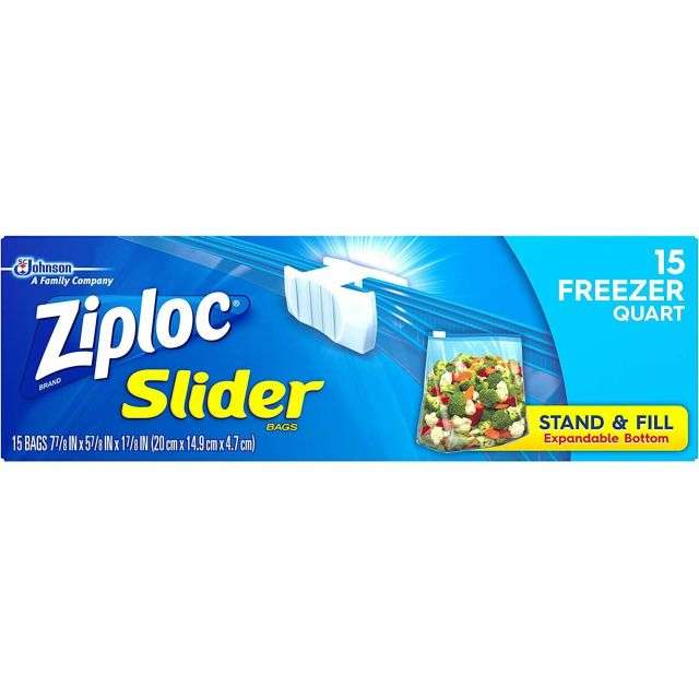 Ziploc Freezer Quart 15 Bgs-232-562-22
