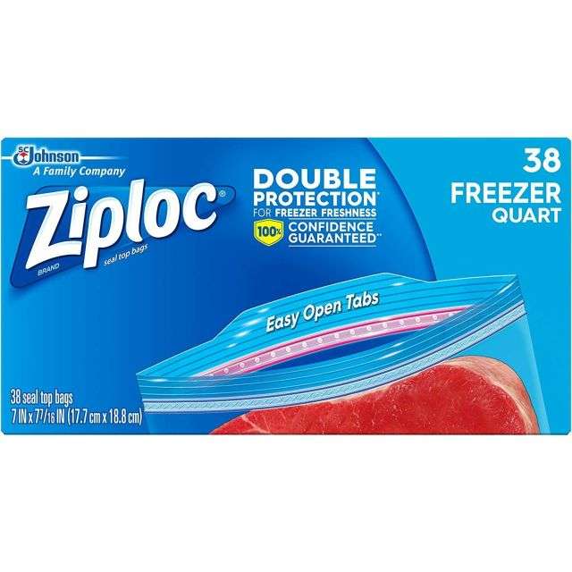 Ziploc Freezer Quart 38 Bgs-232-562-23
