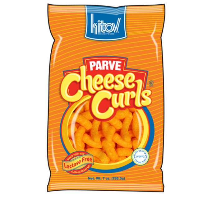Kitov Parve Cheese Curls Larg 7 Oz-QP-0-76784-00495-4
