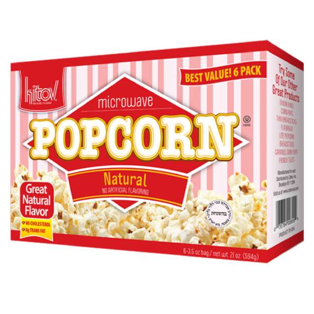 Kitov Popcorn Micro Natral 21 Oz-121-352-02