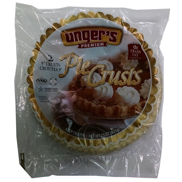 Unger's Frozen 9" Pie Shells 15 Oz-04-292-06