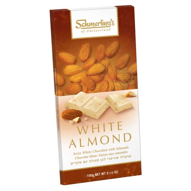 Schmerling's Choco Blanc Milk Almond Chocolate Bar 3.5 Oz-QP-0-97643-07004-0