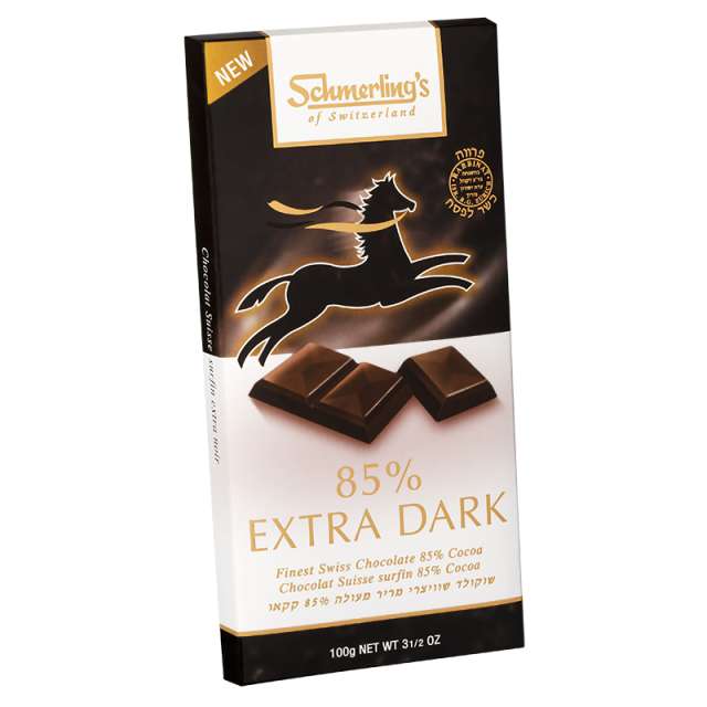 Schmerling's 85% Extra Dark Parve Chocolate Bar 3.5 Oz-121-301-22