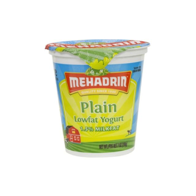 Mehadrin Yogurt Plain 7 Oz-320-613-10
