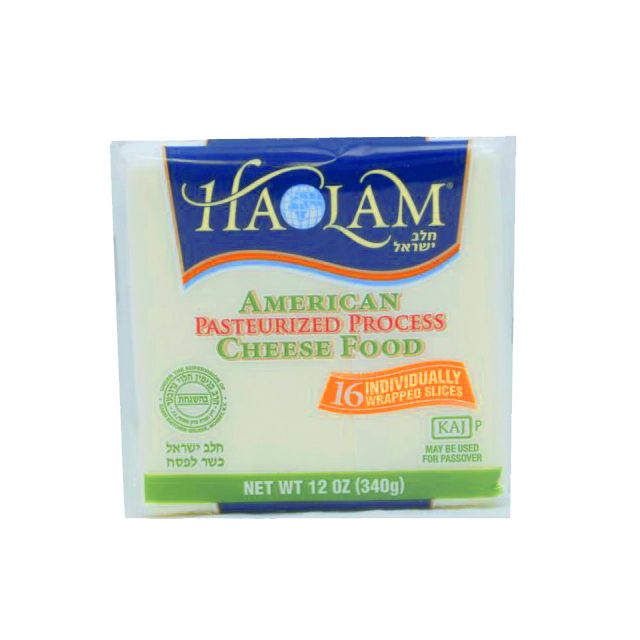 Haolam American Sliced "White" Cheese 12 Oz-320-615-04