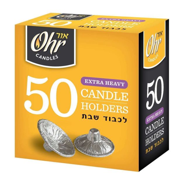 Ohr Candles Extra Heavy Disposable Aluminium Foil Candle Holder 50 Pk-232-599-08