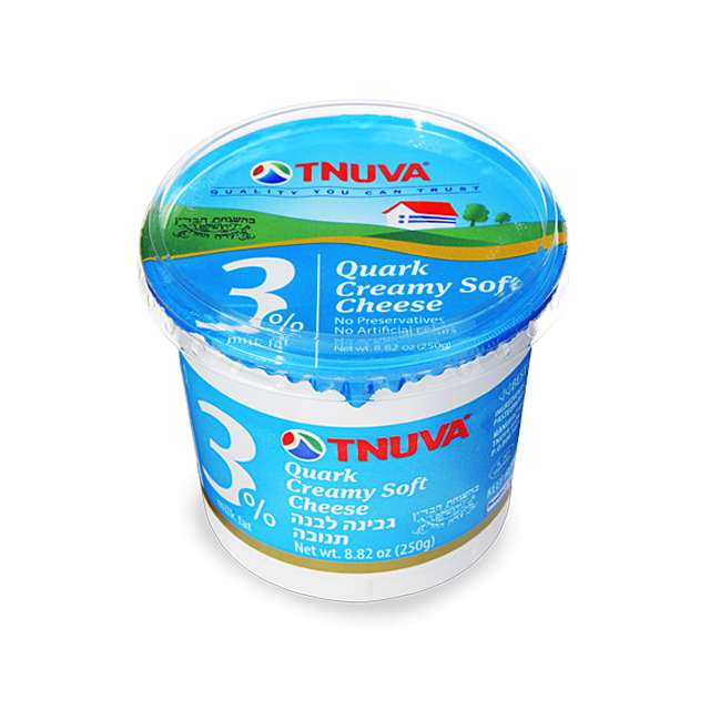 Tnuva Quark Creamy Soft Cheese 3% Fat 9.7 Oz-320-616-14