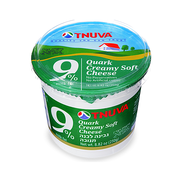 Tnuva Quark Creamy Soft Cheese 9% Fat 8.8 Oz-320-616-15