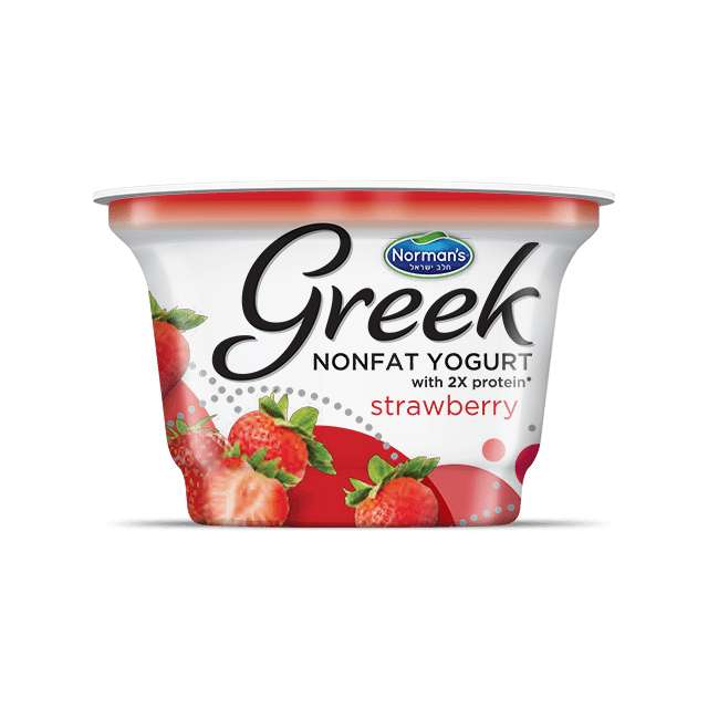 Norman's Greek Nonfat Yogurt strawberry 6 Oz-320-613-17